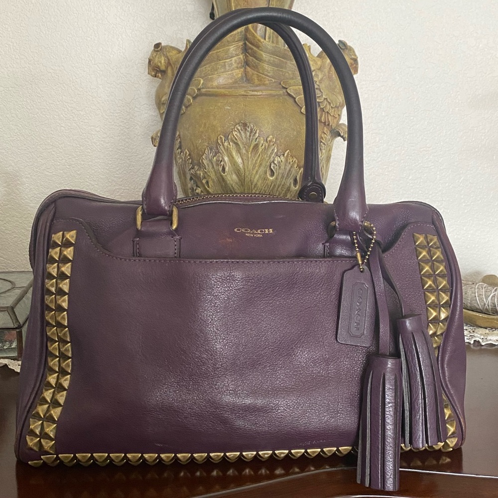 Coach Haley Studded Leather Purse
